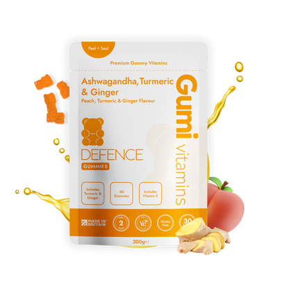 Gumi Vitamins DEFENCE Ashwagandha, Ginger & Turmeric Gummies