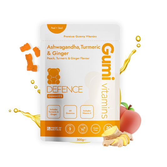 Gumi Vitamins DEFENCE Ashwagandha, Ginger & Turmeric Gummies