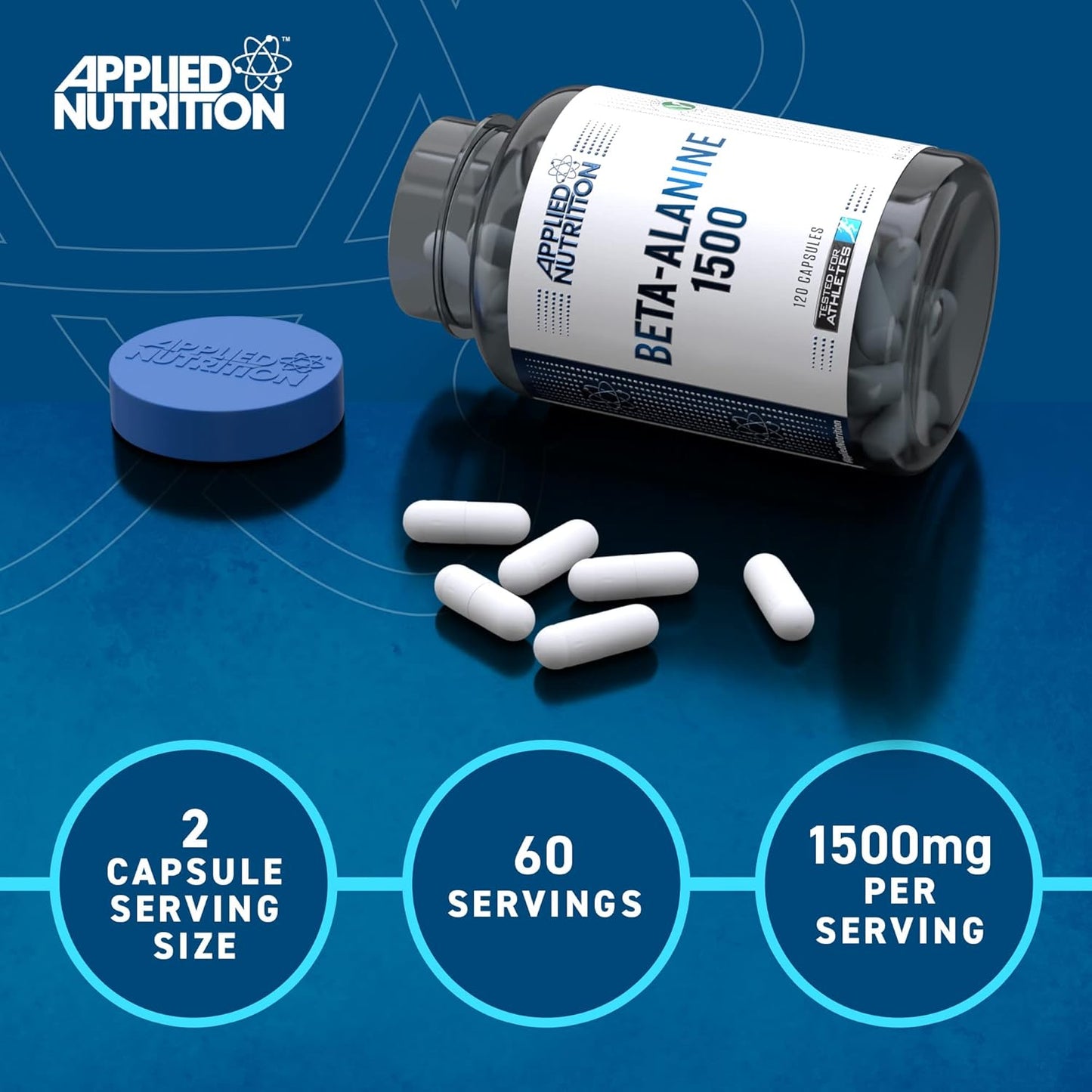 Applied Nutrition Beta-Alanine 1500MG 120 Vegetable Capsules