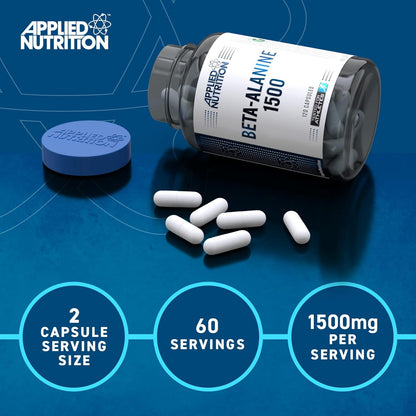 Applied Nutrition Beta-Alanine 1500MG 120 Vegetable Capsules