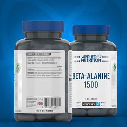 Applied Nutrition Beta-Alanine 1500MG 120 Vegetable Capsules