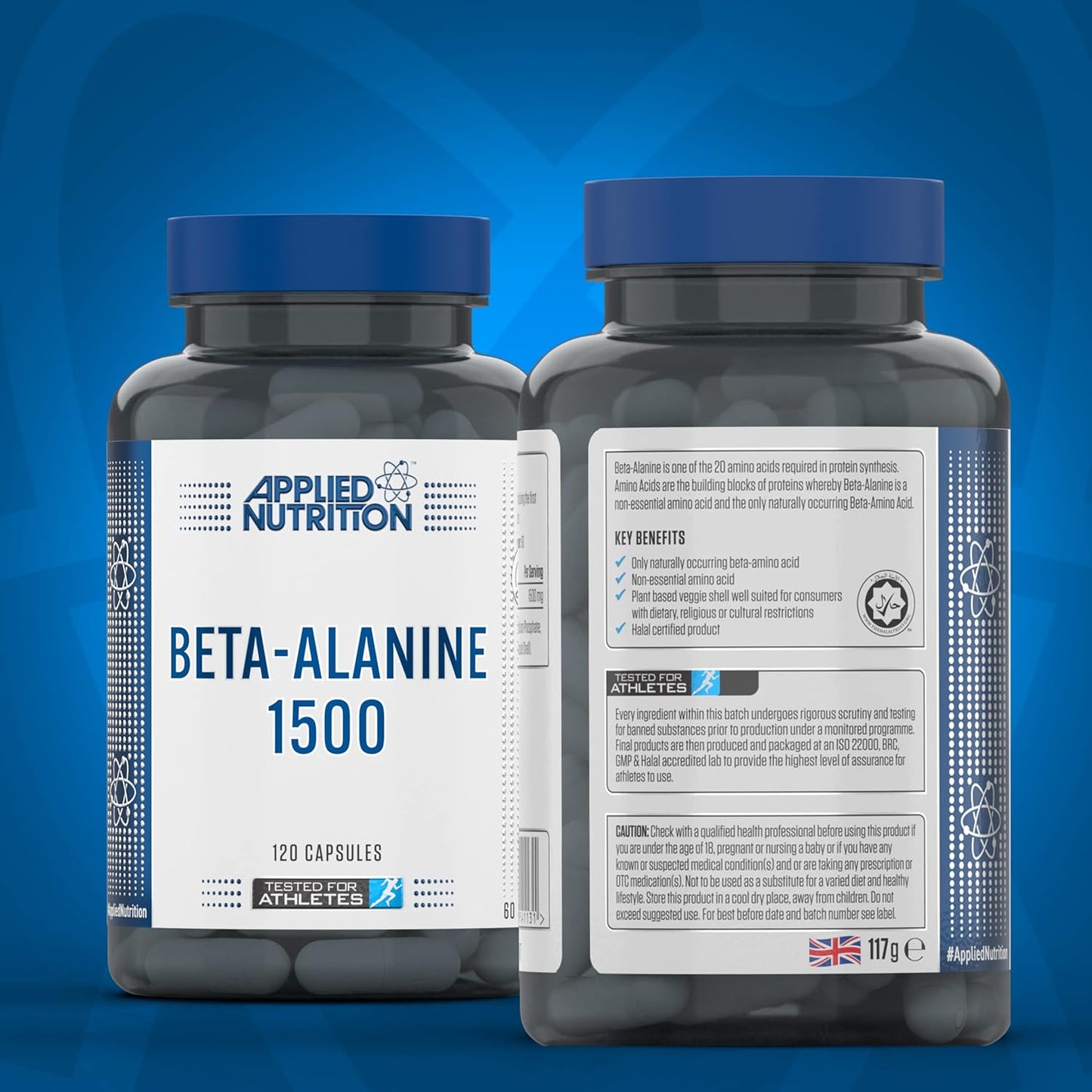 Applied Nutrition Beta-Alanine 1500MG 120 Vegetable Capsules