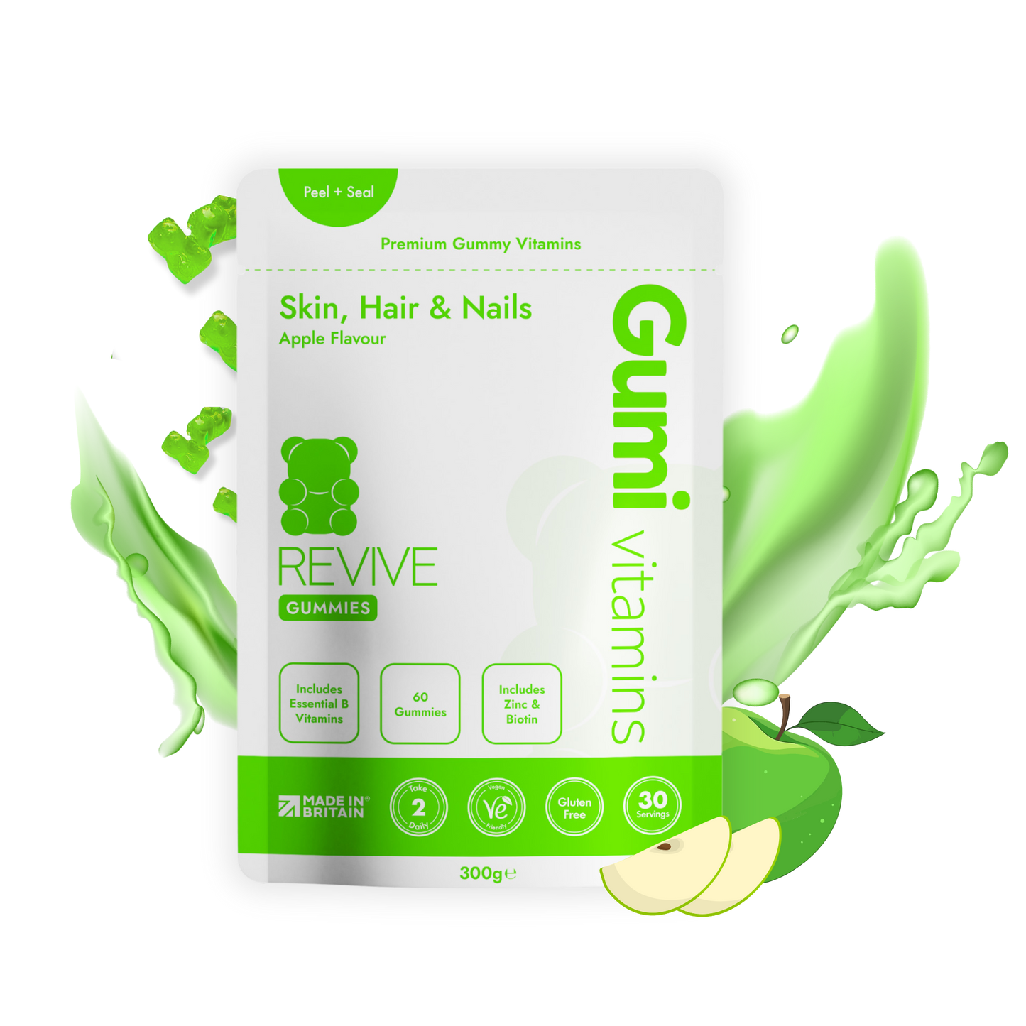 Gumi Vitamins REVIVE Skin, Hair & Nails Gummies