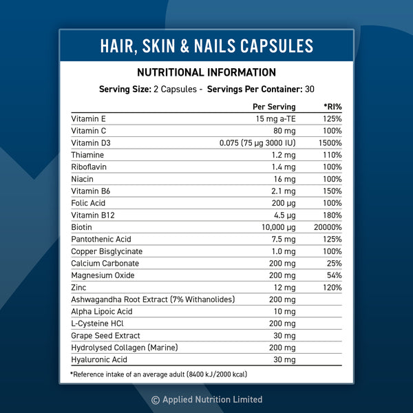 Applied Nutrition Hair Skin and Nails Collagen