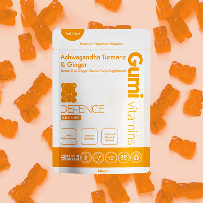 Gumi Vitamins DEFENCE Ashwagandha, Ginger & Turmeric Gummies