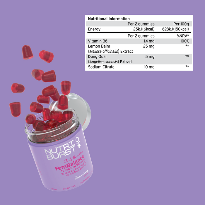 Nutriburst fembalance 60 gummies