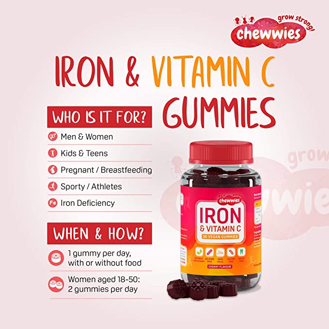 Chewwies Gummies with Iron and vitamin C