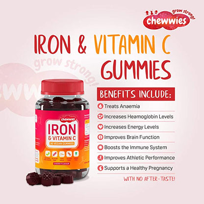 Chewwies Gummies with Iron and vitamin C